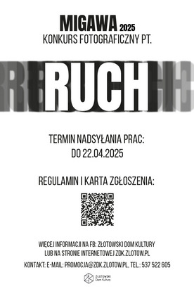Migawa 2025 - RUCH - konkurs fotograficzny