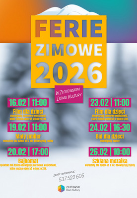 Ferie zimowe w ZDK - 2026